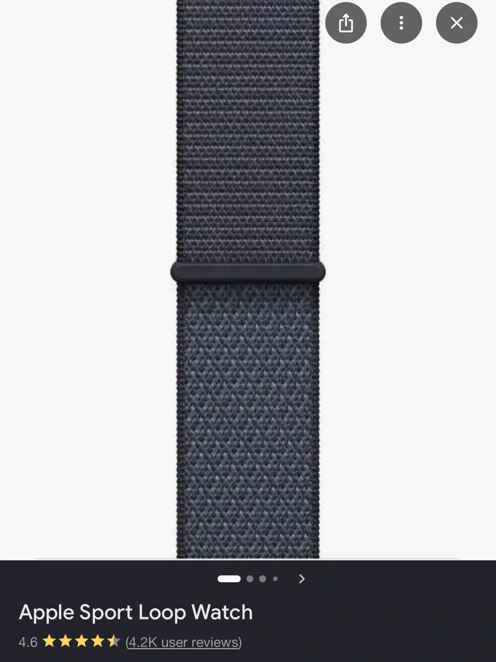 ON HOLD (pending sale) Apple Watch Series 10 with Dark Blue Nylon Band